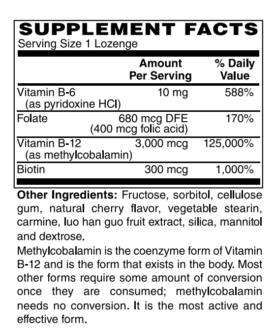 Methyl B-12 3,000mcg