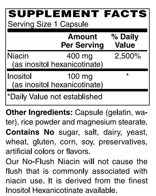 No-Flush Niacin 400mg