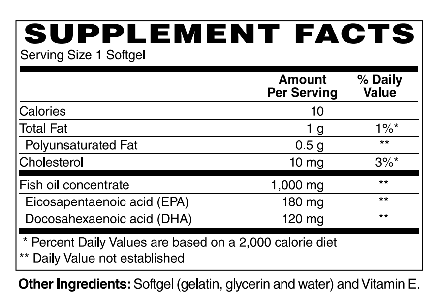 Omega-3 EPA + DHA 300mg