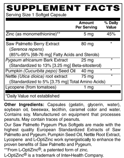 Saw Palmetto Pygeum Plus