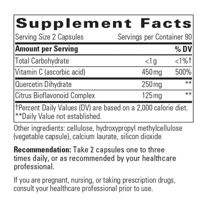 Vitamin C with Quercetin